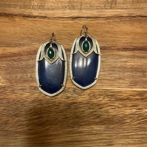 Kendra Scott navy Darby earrings